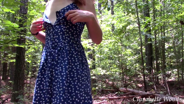 Clarabelle Woods - Outdoor JOI and Striptease 00002