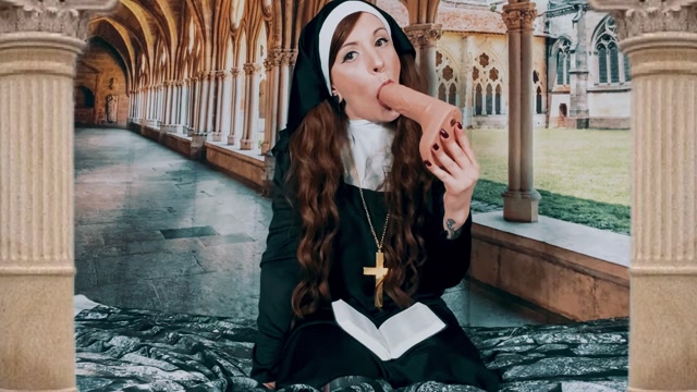 Watch Online Porn – Infinitywhore0 – Horny Nun Desecrates Her Holy Bible and Crucifix (MP4, FullHD, 1920×1080)