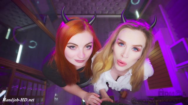 Succubus Sisters Suck to Steal Your Soul - British Taboo - Roxy Cox, Lola Rose - HandJob 00003