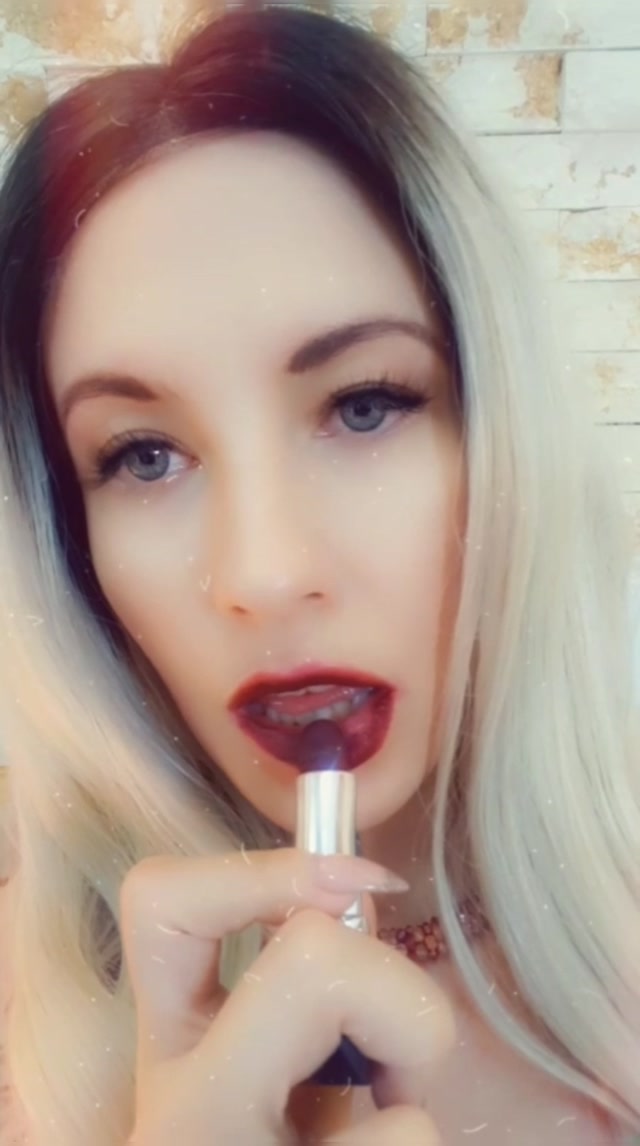 Goddess Natalie - Mesmerised into lipstick addiction 00015