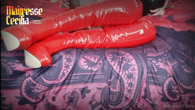 Watch Online Porn – Maitresse Cecilia – You Want To Lick My Red Pvc Boots Slave… Don’T You (MP4, HD, 1280×720)