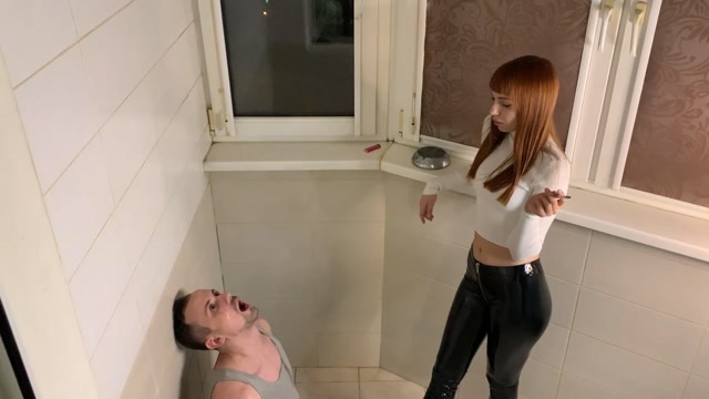 Watch Online Porn – Petite Princess FemDom – Queen Kira In Hot Latex Pants Smokes Using a Slave As a Human Ashtray and Spittoon (MP4, FullHD, 1920×1080)