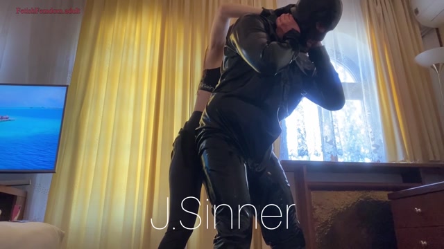 J.Sinner - Cheap latex whore was fucked in all the virgin holes 00006