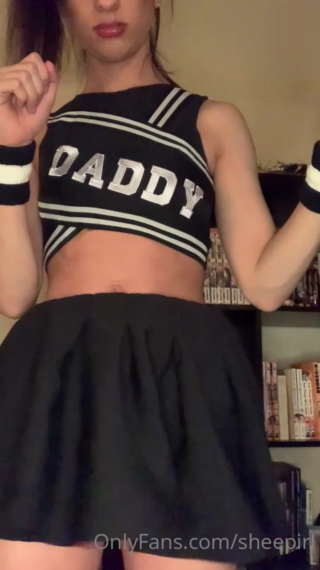 SheepIRL A Cheerleader With A Very Excited Girl Cock Is Ready To Play 00000