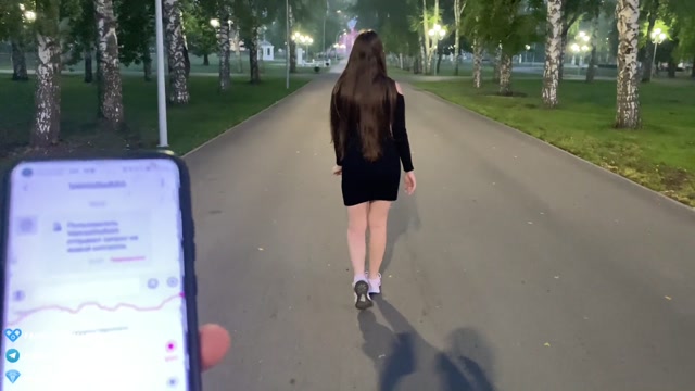Cumming hard on a walk in a public park with a remote-controlled vibrator 00013