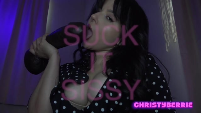 Christy Berrie - Blowjob Instructions for Sissies 00003