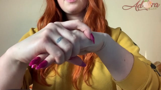 Adora bell - Pink Glittery Nails and Lotioned Hands 00008