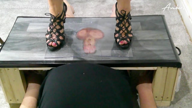 Ambers Trample Palace - Plexi Glass Cock and Ball Trampling Under My Dirty Soles Camera 3 Short Clip 00003