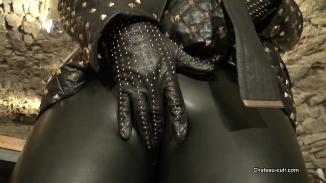 Kinky Leather Clips - Cum On My Leather Bum - Fetish Liza 00009