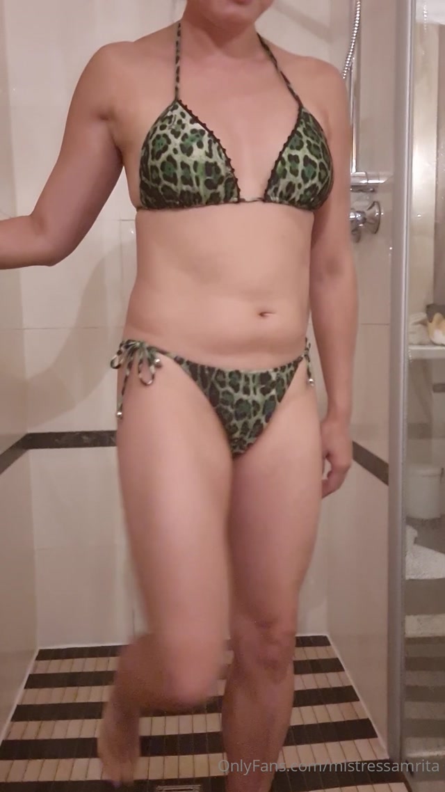 mistressamrita-06-01-2024-3140899040-Green Leopard Bikini Muscle POV I am wearing sexy Green leopard print string bikini, about to take s 00009