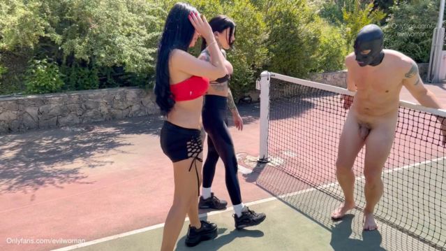 FCHDommes - Evil Woman - Ballbusting On The Tennis Court 00005