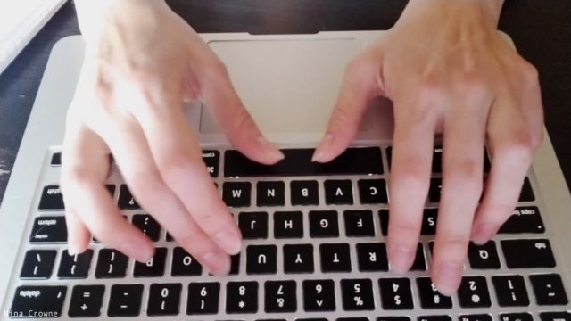 Nina Crowne - Hand Fetish Typing 00015
