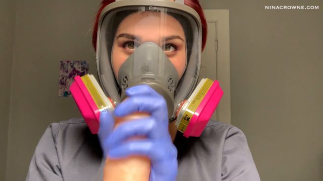 Nina Crowne - Nurse in Respirator Gives Handjob 00010