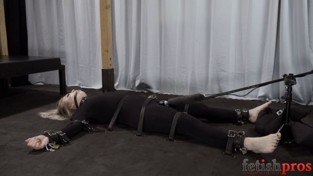 Fetish Pros Bondage Fetish Videos Kaiia Strapped Down With Leather Belts And Even A Padlock 00001