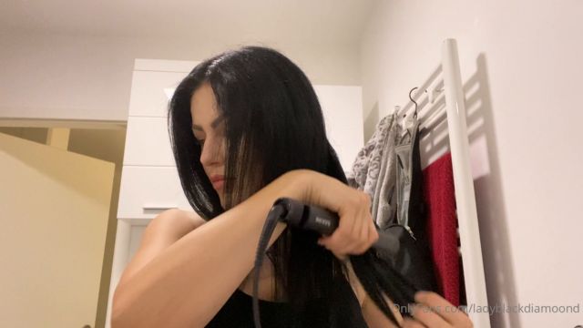 Lady Blackdiamoond aka blackdiamoondofficial - Today you can watch how I straighten my hair Everything about me is divine and so is my hair 00014