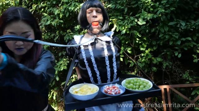 Watch Online Porn – Mistress Amrita – Domestic Sissy Slave Fate at Garden Party (MP4, HD, 1280×720)