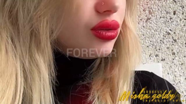 The Goldy Rush - Smoking Lipstification! Stare Goon And Lose All Your Controls - Mistress Misha Goldy - Russianbeauty 00013