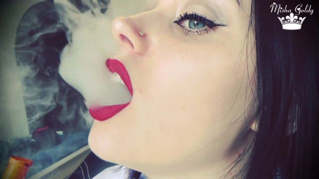 The Goldy Rush - Sensual Hookah Smoking Compilation - Mistress Misha Goldy - Russianbeauty 00009