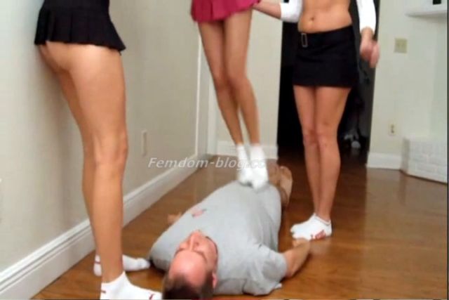 Crudelis Amator Ballbusting Fetish - Goddess Polly Isabella Deville Rachel Sinclair - Triple Threat Sock Trample 00002