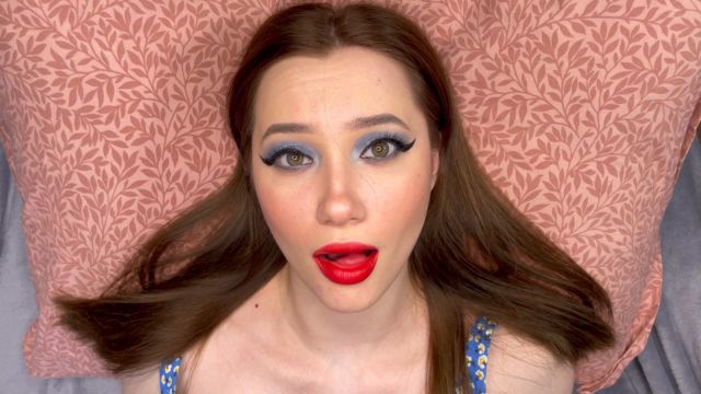 Babyheavanian - Blue eye shaddow red lipstick face fetish 00005