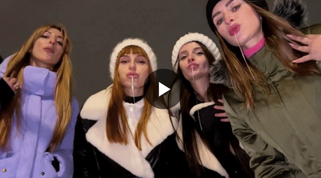 1Petite Princess FemDom Amateur Public POV Foursome Spitting Humiliation In Winter $7.99