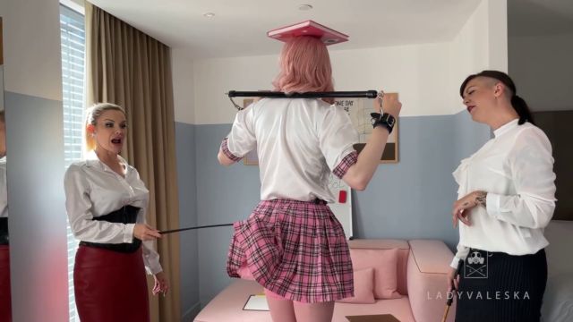 Lady Valeska   Lady Phoenix – Bound Posture Correction & Spanking 00009