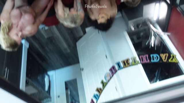 FitwifeJewels - Papi gets his Birthday Wish - GangBang with 7 Hotwives 00005