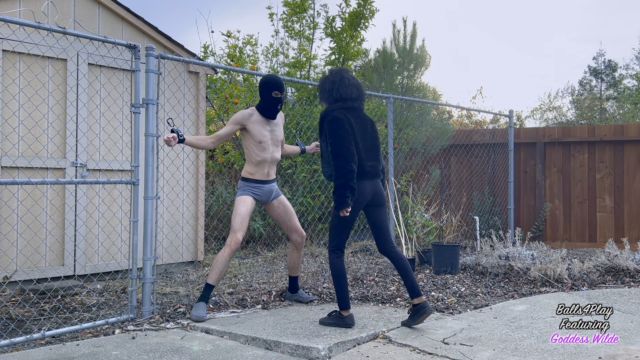 Goddess Wilde - Balls4play - Chained And Kicked 00000