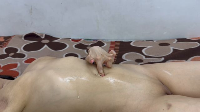 kristinaxxx Oiled navel & stomach vacuum 00012