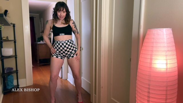 Alex Bishop - Booty Shorts and Heels JOI 00008