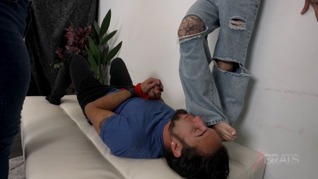 Bratty Foot Girls Angie Amara Smothered Under Our Jeans Asses Hd 1080P Mp4 $13.99 00011