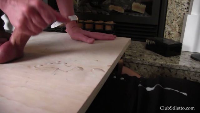 Club Stiletto - Stiletto Pantyhose Trample then allowed to Cum - Mistress Kandy 00015