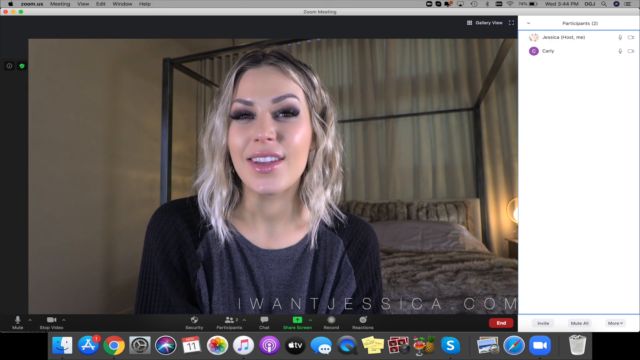Divine Goddess Jessica - Humiliating Zoom Call 00002