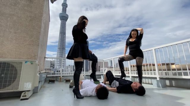 Faceslap Japan Super Hard - Horrible Boots Domination By Two Bad Women 00010