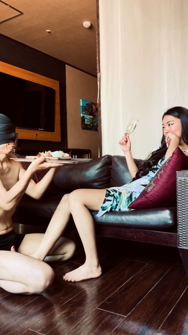 Mistress Ruiko - Relaxing Time With Human Furniture Human Ashtray Foot Fetish Play Vertical Video 00008