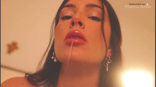 Princess Brielle FinDom FemDom - LIP SPIT TEASE MOUTH WORSHIP 00010