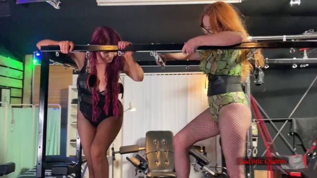 Sadistic Queens - Squishysax - Miss Lady Louisa and Mistress Kirsty - Stomped Out 00011