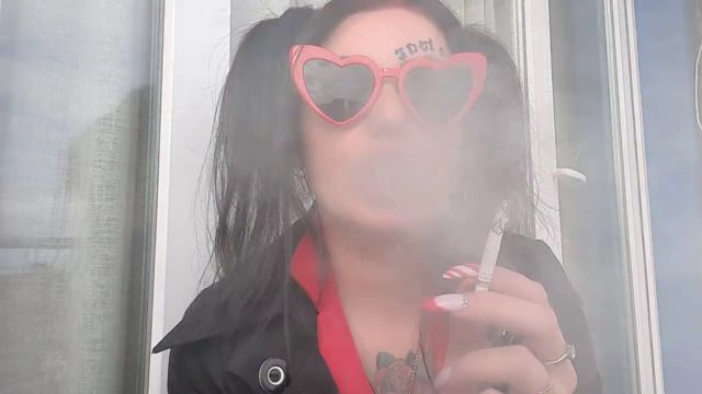 Dominatrix Nika - Sexy Smoking Fetish. Mistress Smokes 2 Cigarettes 00004