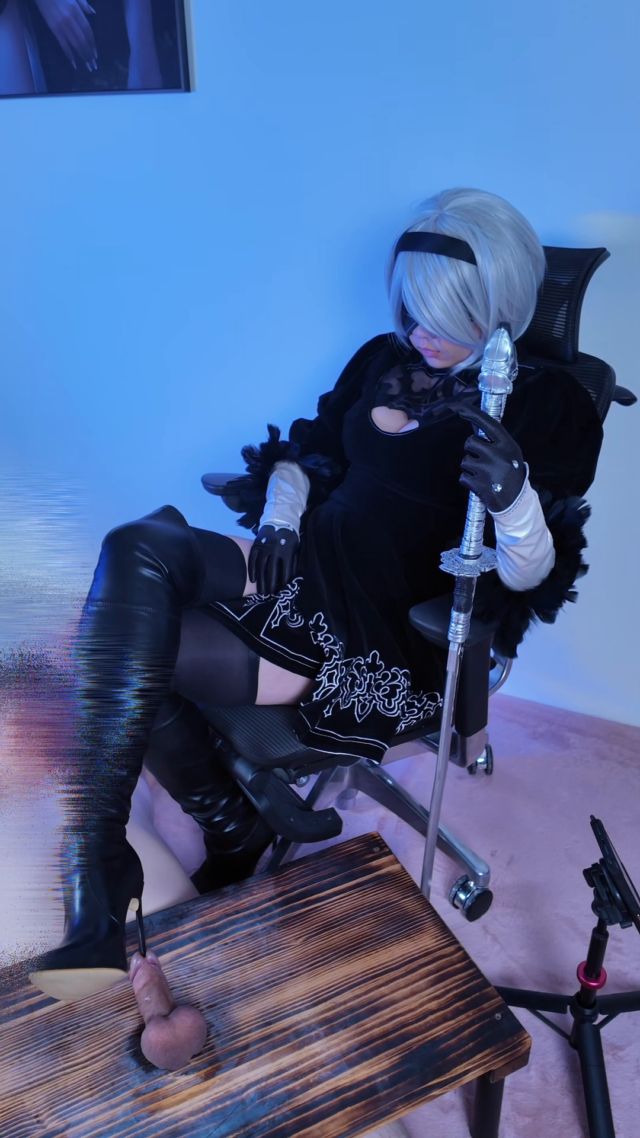 Mistress Ann - 2bs Heel In Your Urethra 00005