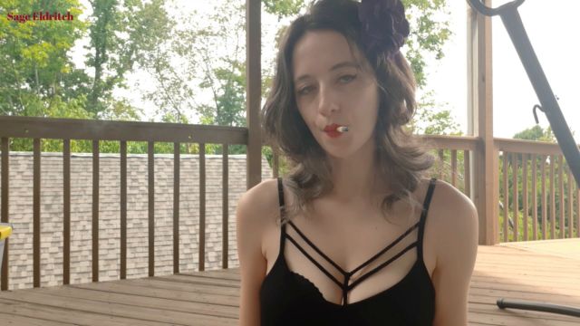 Sage Eldritch - Cigarette Smoking in Red Lipstick 00011
