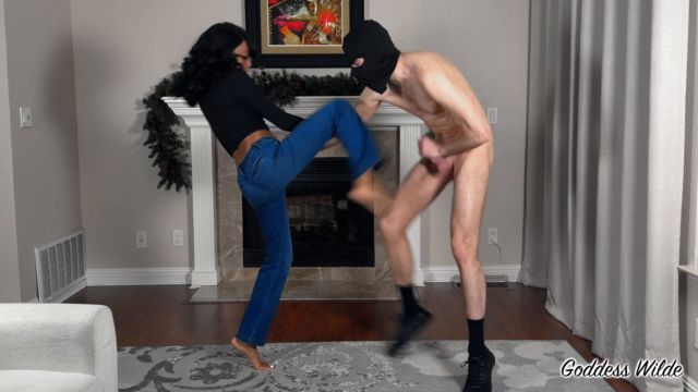 Goddess Wilde - Balls4play - Striptease Ballbusting 00000