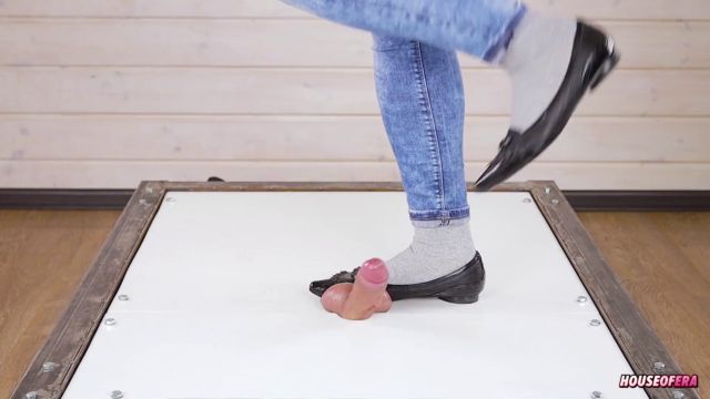 House of Era - POV Cruel cock balls trampling and stomping ballet flats CBT 00002