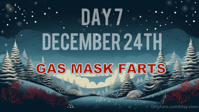 Kitsy Vixen Farts - Goddess Kitsy - 8 Stinky Days Of Christmas 00011