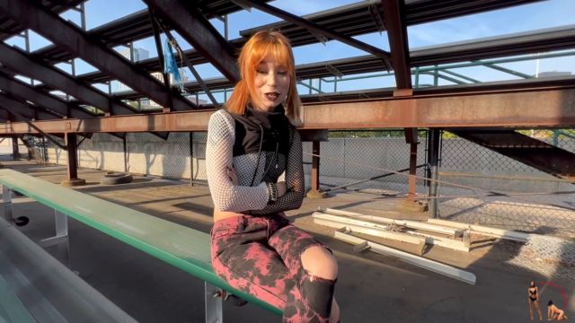 Femdom Puppy Play - Goth Girl Ditria Train The School Jock to Be Her Guard Doggy 00000