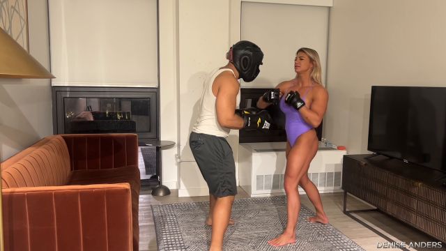 Denise Anders Femdom Fantasy - Ultimate Beatdown Muscular Fury Denise Anders Unleashes 00000