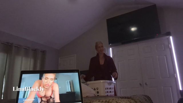 LinaBlackly - Pornstar Mommy Doesn t Care You ve Caught her 00000