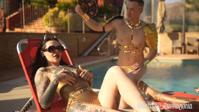 Mistress Damazonia - Golden Goddesses Fuck Pool Boy 00000