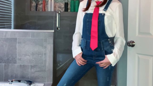 Sage Eldritch - Uraraka Ochako Wetting Blue Jean Overalls and Panties 00000
