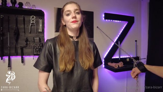 Zara Bizarr - Hard Ball Busting - New Boots Initiated The Slave 00000