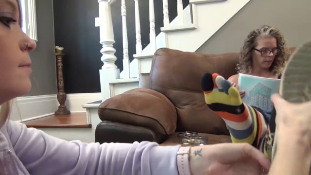 FemaleDominationWorld Sweet Southern Feet SSF   Sneaky Makayla Likes Sniffing Shaylee s Feet  00000